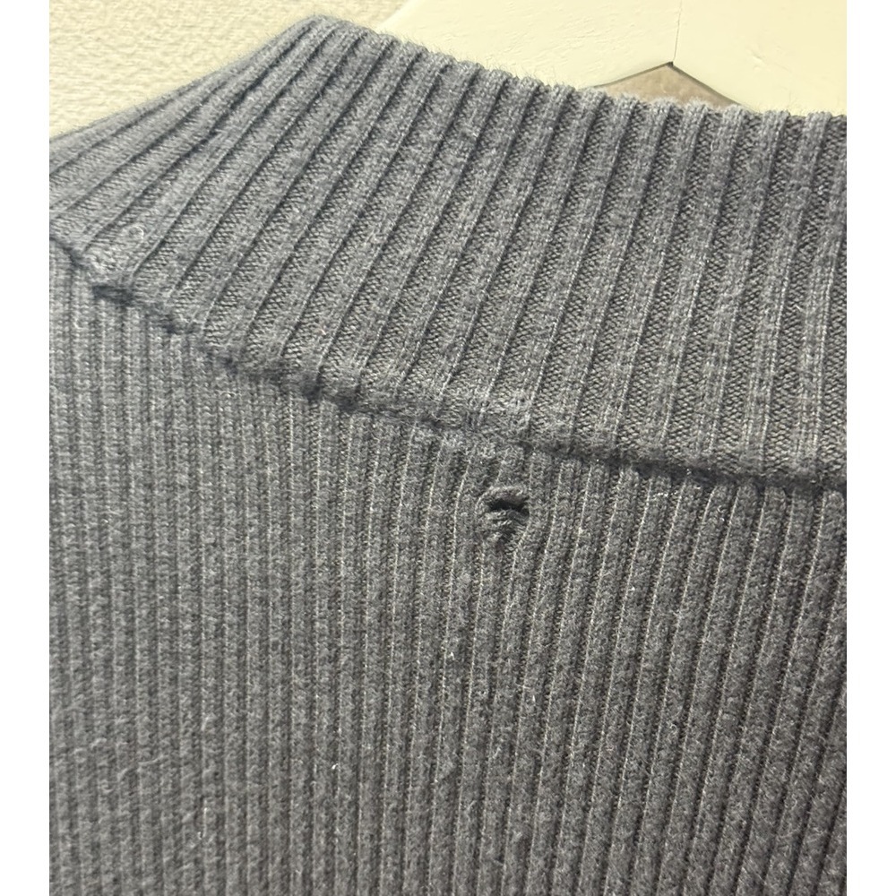 Lauren Ralph Lauren LRL Women's Plus Sz 2X Black Ribbed L/S Turtleneck Sweater - Picture 6 of 8